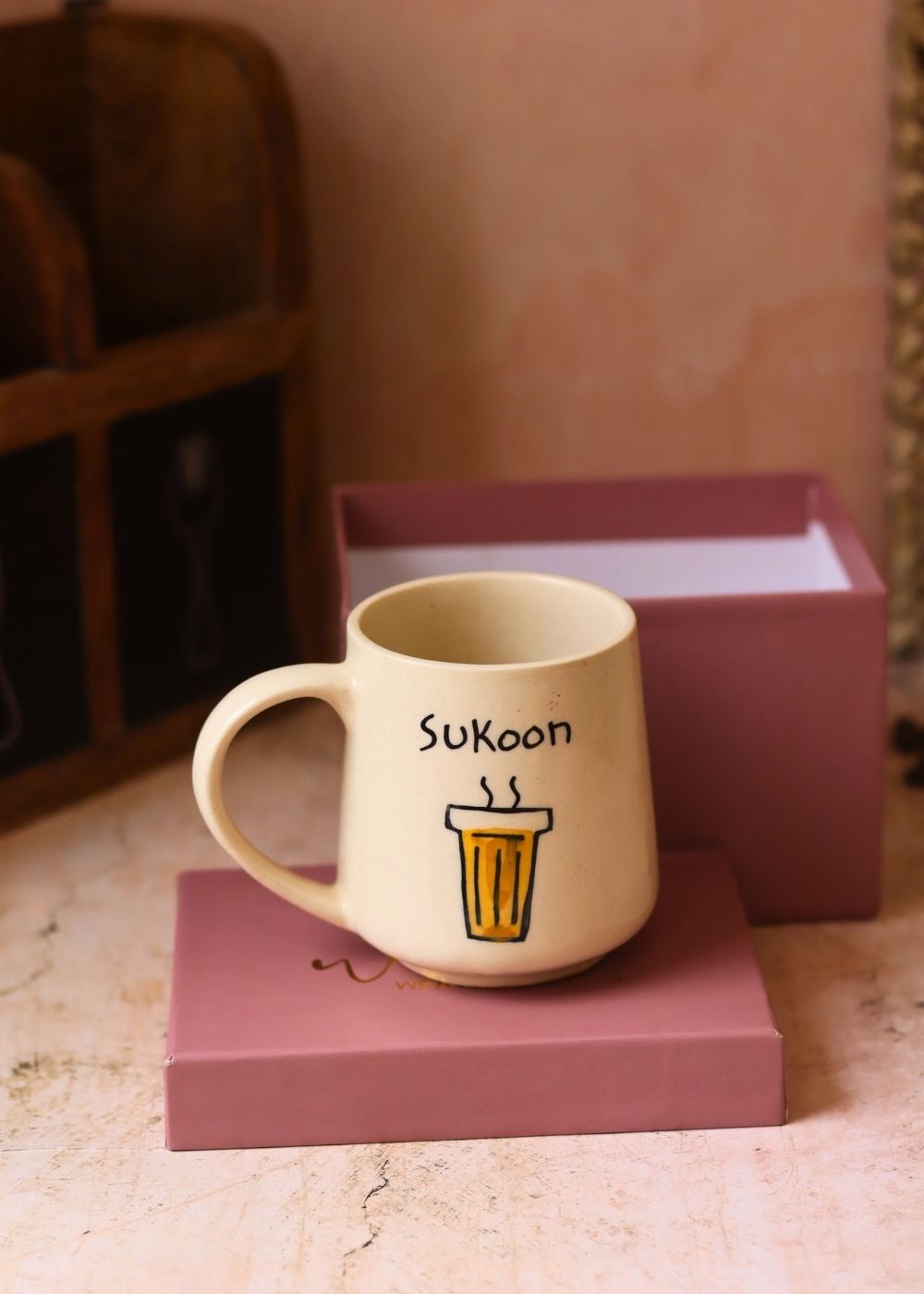 Sukoon  Mug in a Gift Box handmade in india