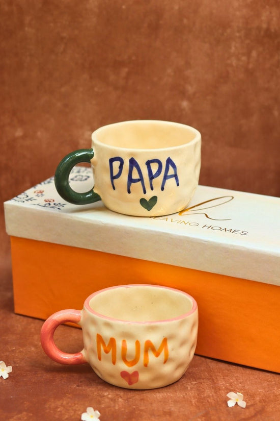 MUM & PAPA Mug in a Gift Box with premium quality material