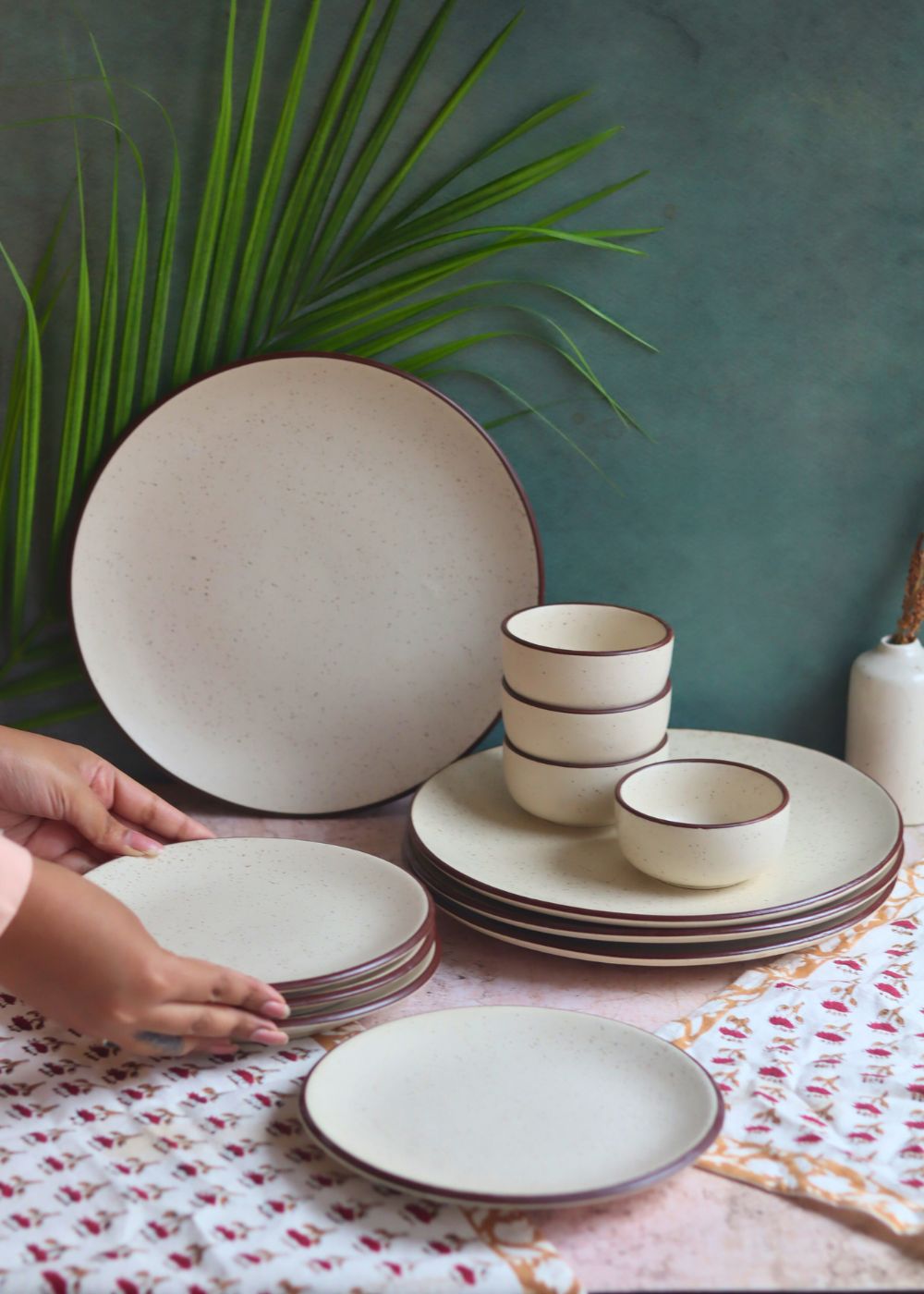 Set of 12 - Ivory Bliss Dinner set with premium quality material