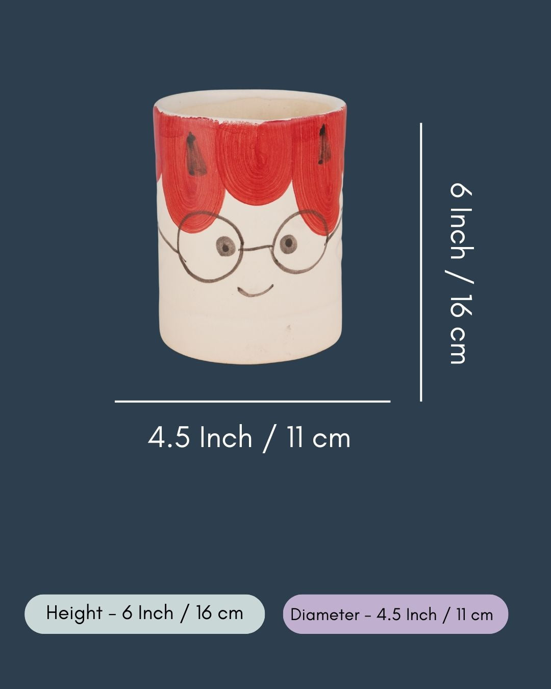 Cat Desk Planter Pot