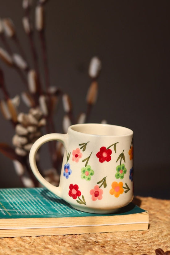 Floral Blossom Mug handmade in india