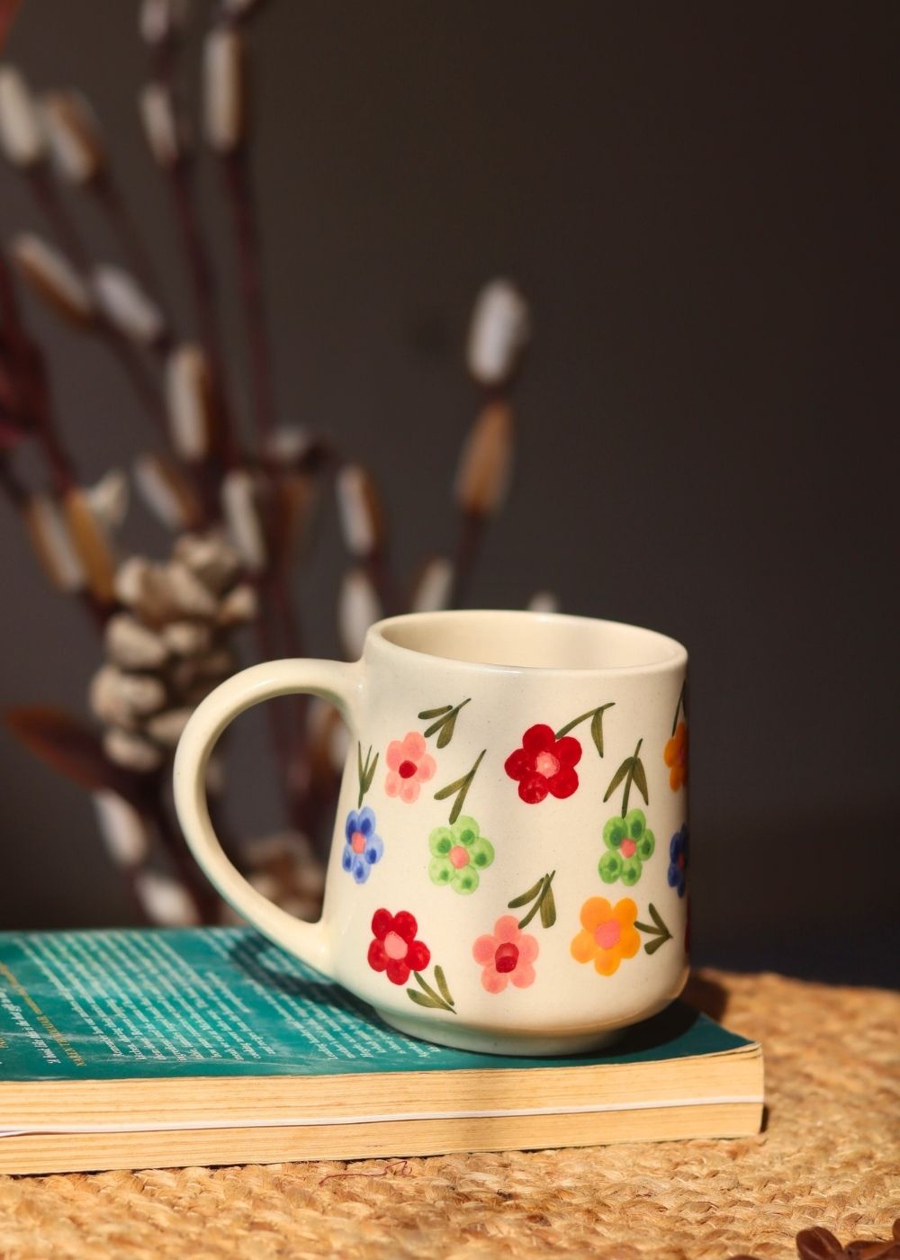 Floral Blossom Mug handmade in india