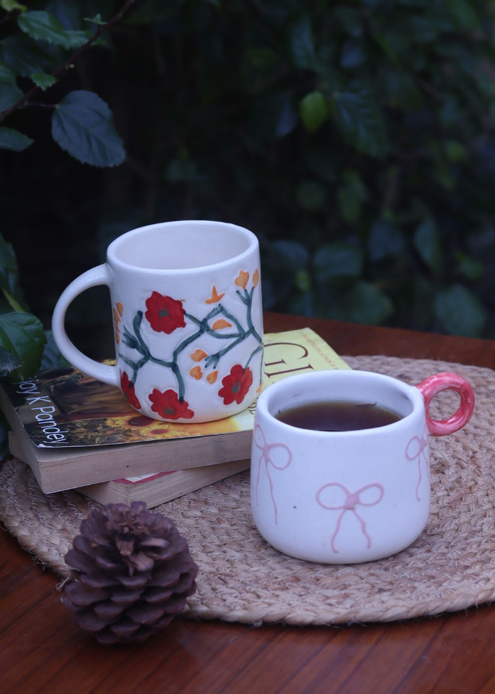 Girlie Bow Mug & Garden Dreams Mug made by ceramic