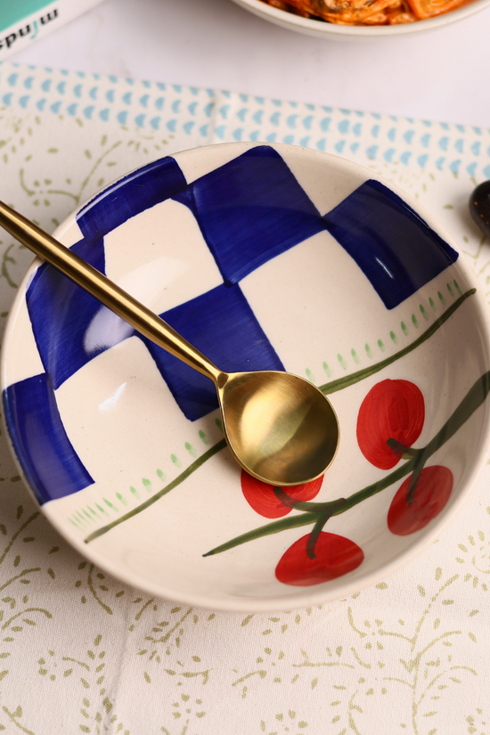 mykonos cherry bowl made by ceramic 