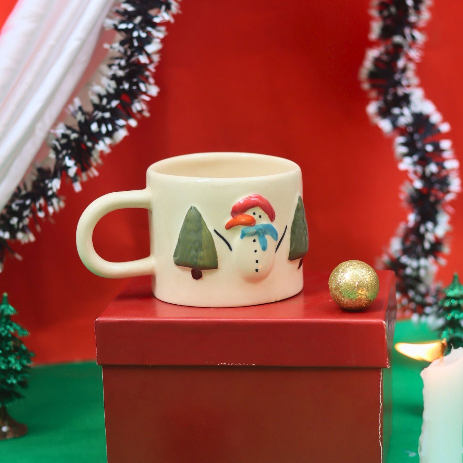 handmade Merry Morning Magnet  Mug in a Gift Box