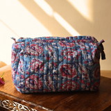 Small toiletry bag blue floral