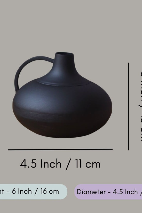 Black Handle Vase