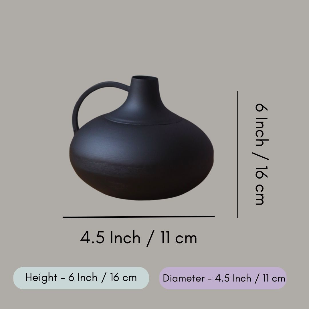 Black Handle Vase
