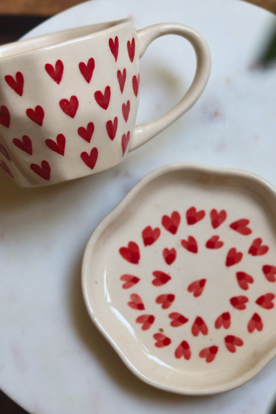handmade mug & dessert plate