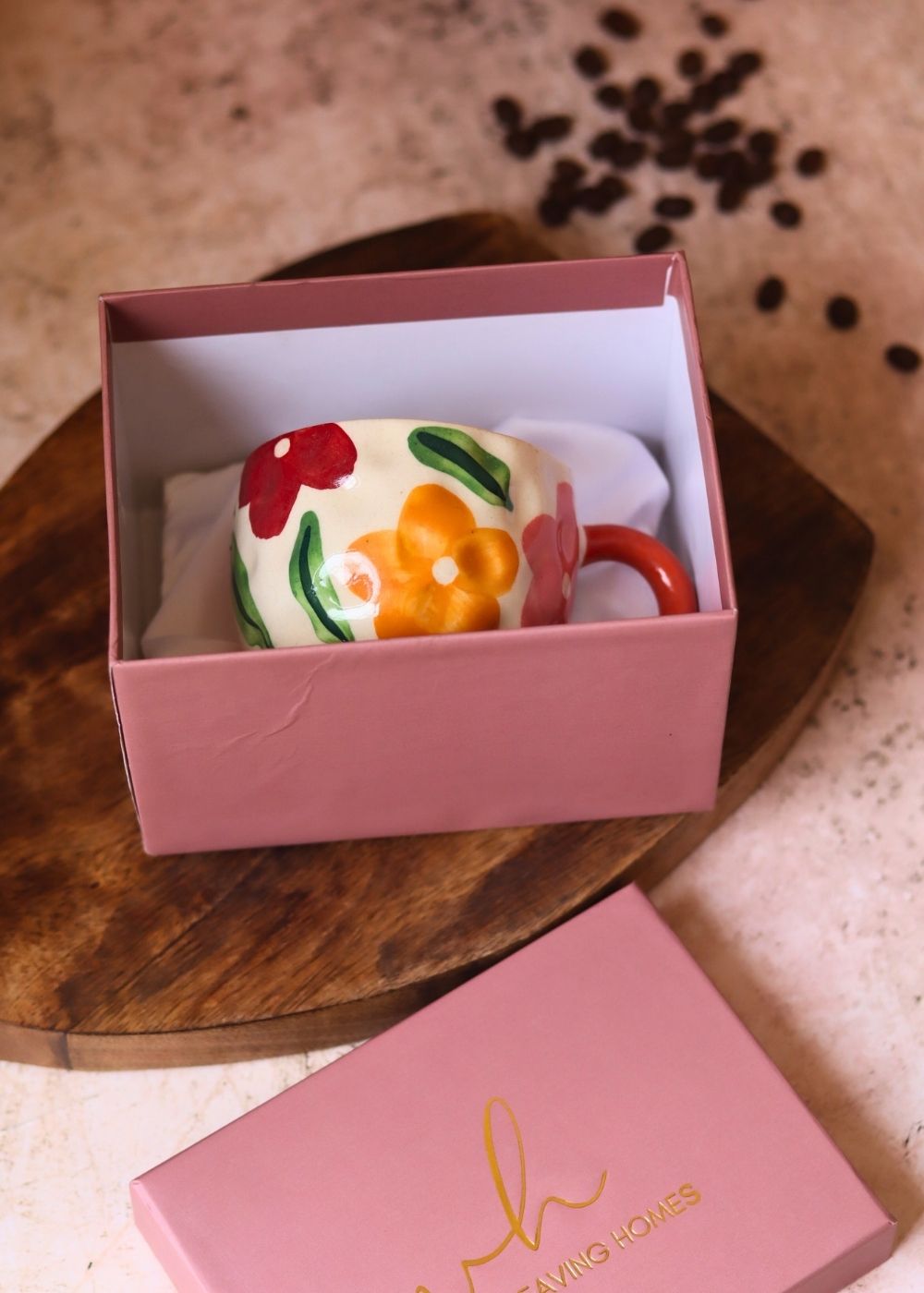 Brightday Mug in a Gift Box handmade in India
