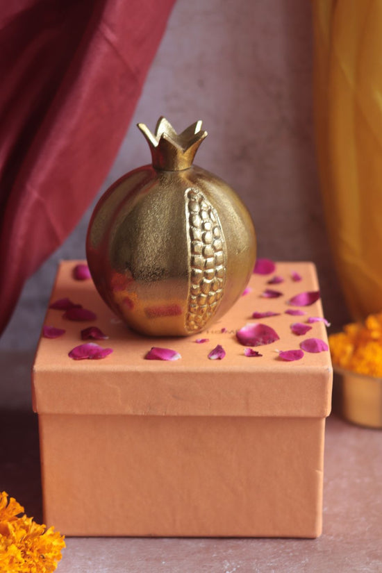 handmade Gold Pomegranate Diwali Gift Box
