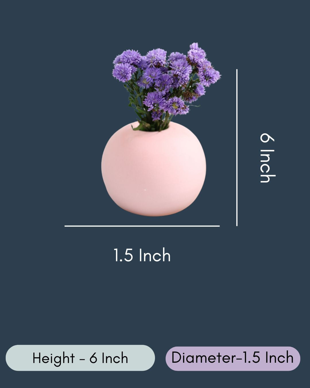Baby Pink Round Planter
