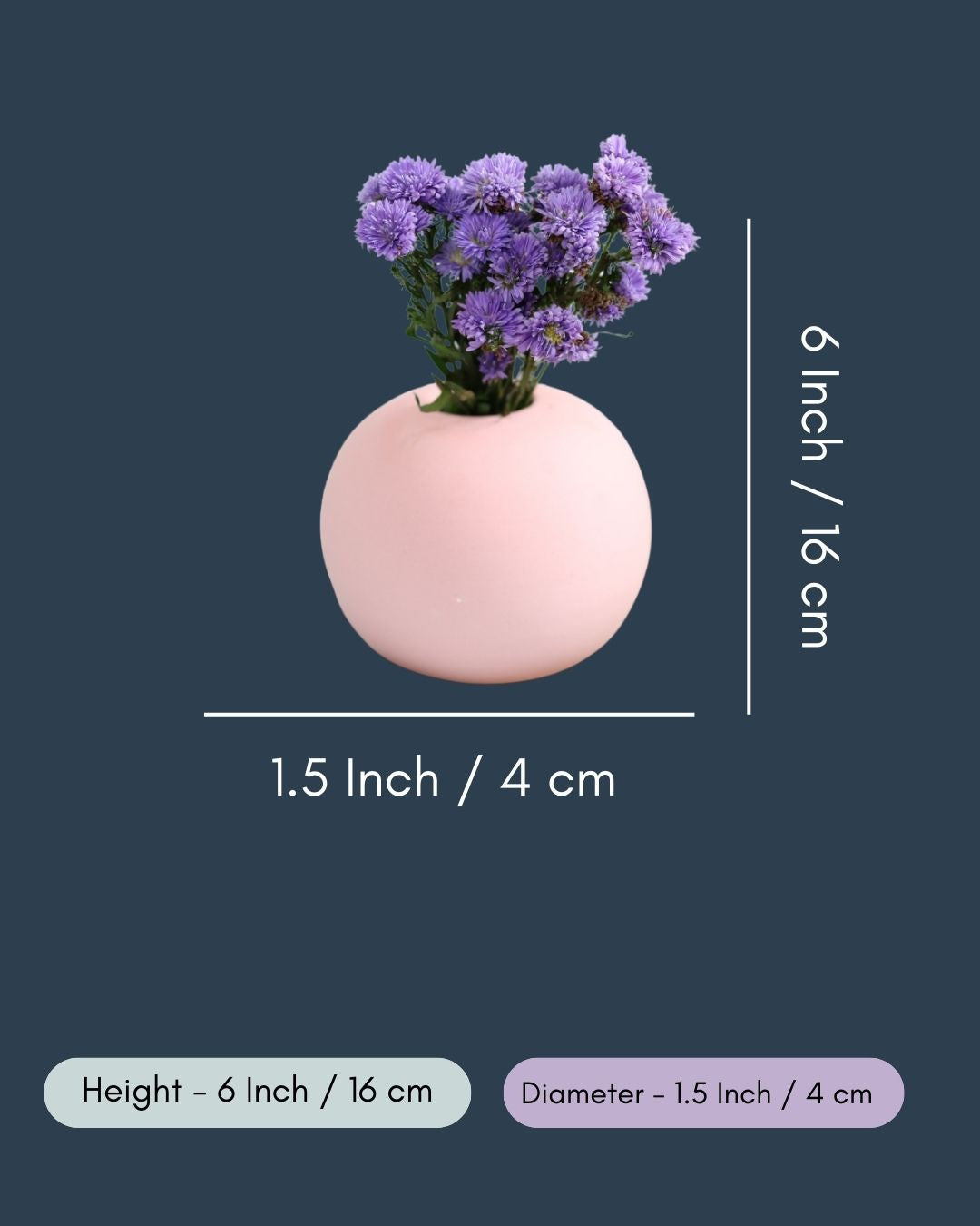 Baby Pink Round Planter