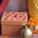 Gold Pomegranate Diwali Gift Box made by metal