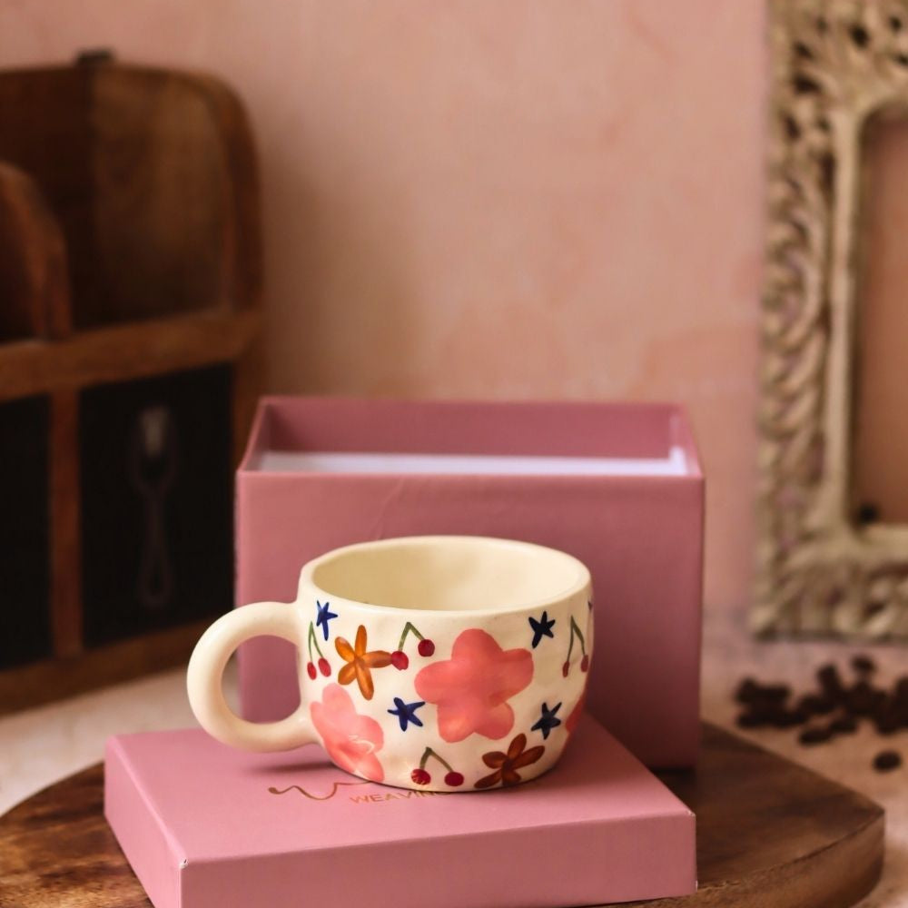 Bloom Mug in a Gift Box made by ceramic