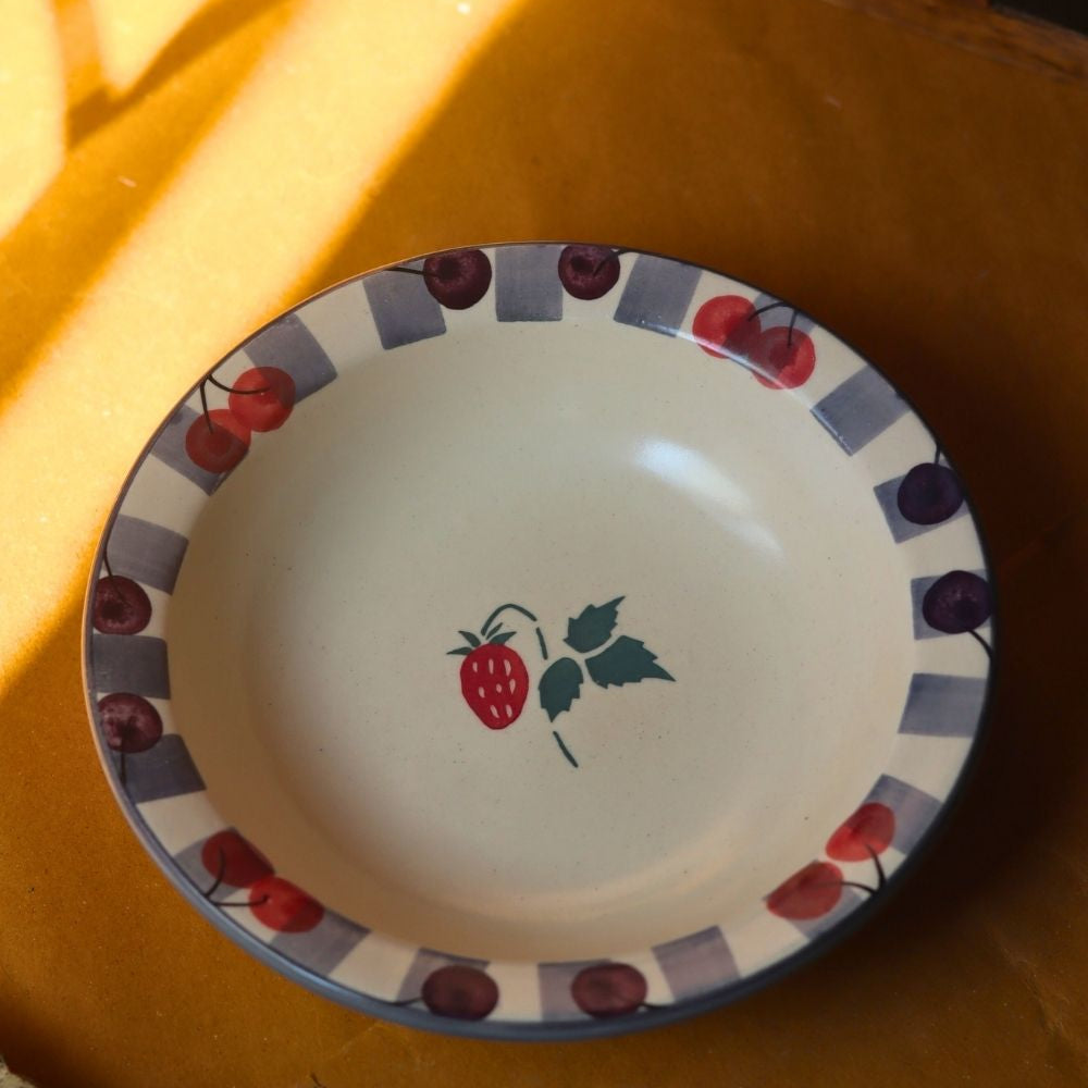 handmade Cherry Pasta Plate