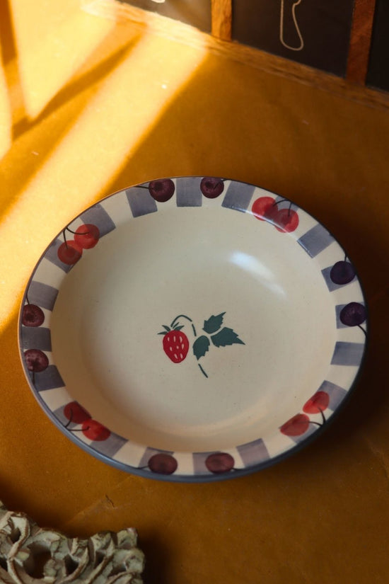 handmade Cherry Pasta Plate