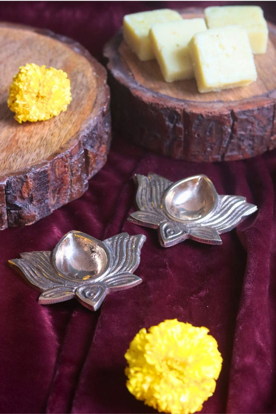 Brass Lotus Diya with premium quality material