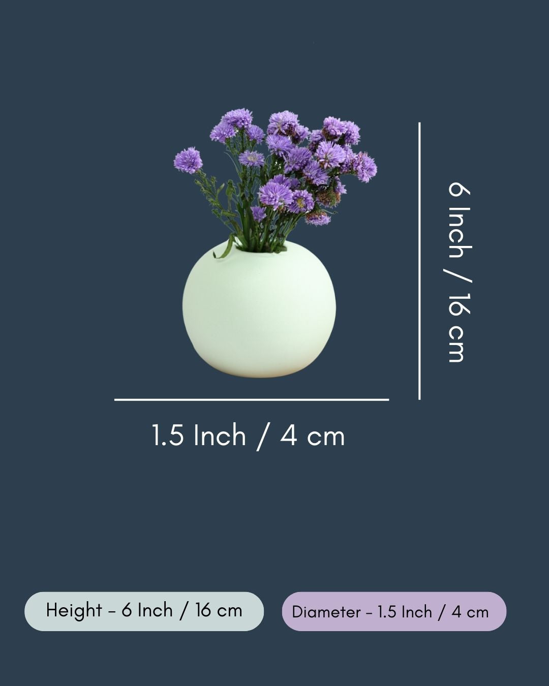 Light Green Round Planter