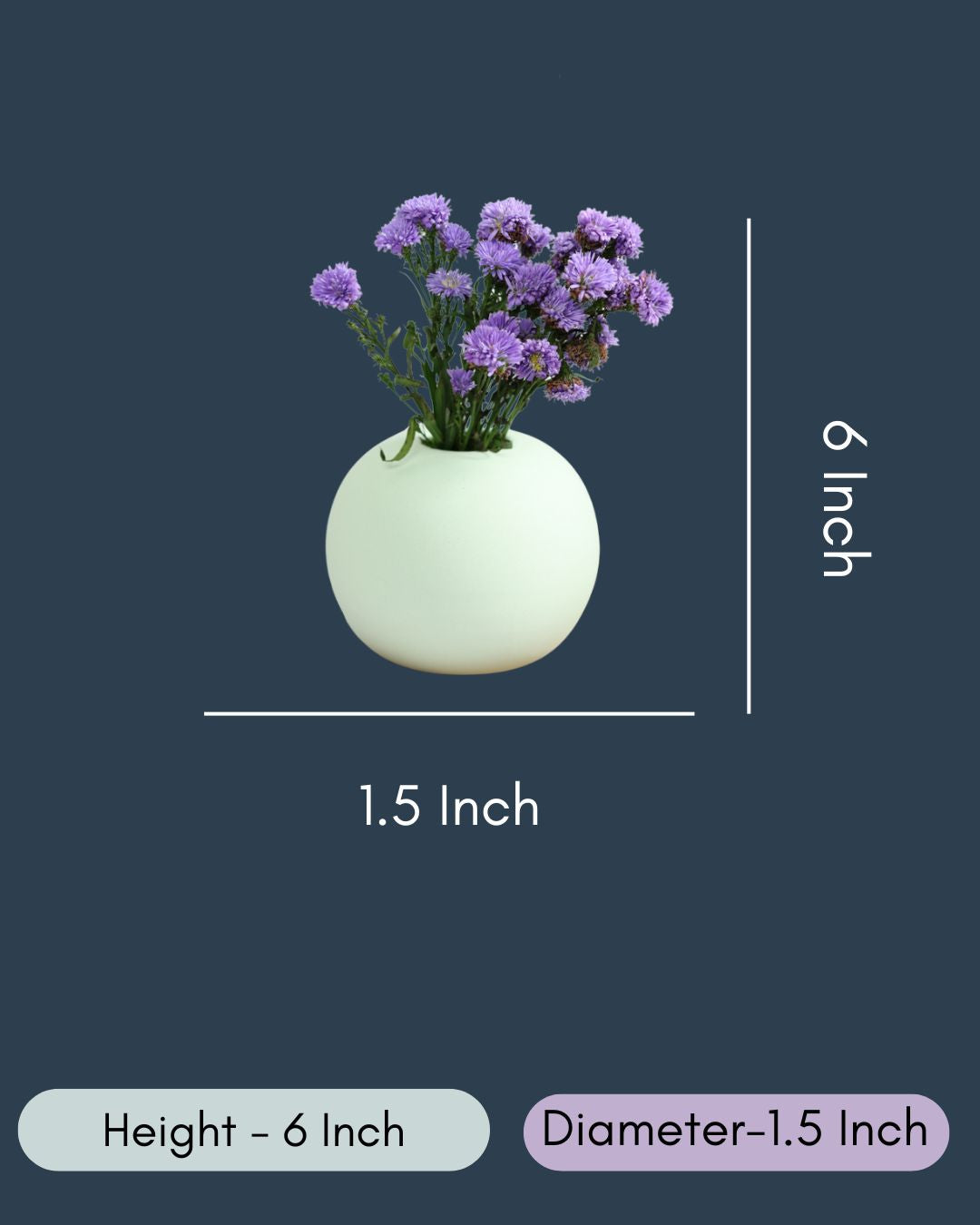 Light Green Round Planter