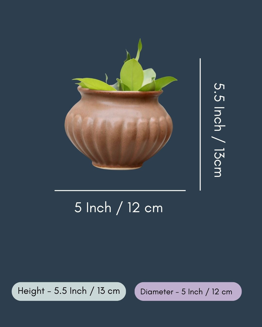Brown Kalash Planter