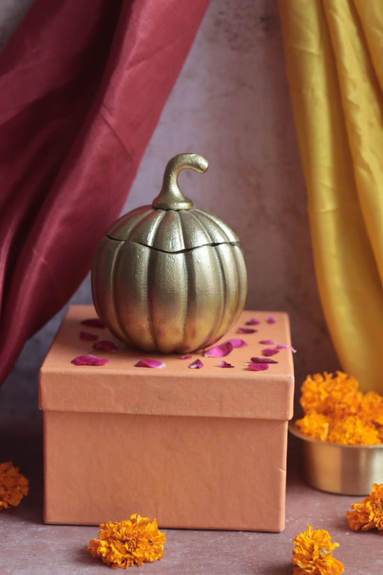 handmade Swarn Pumpkin Jar Diwali Gift Box