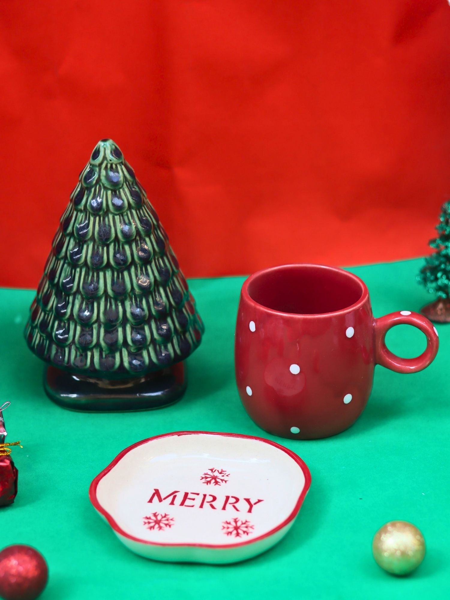 Set of 3 - Christmas Glow Combo made by ceramic