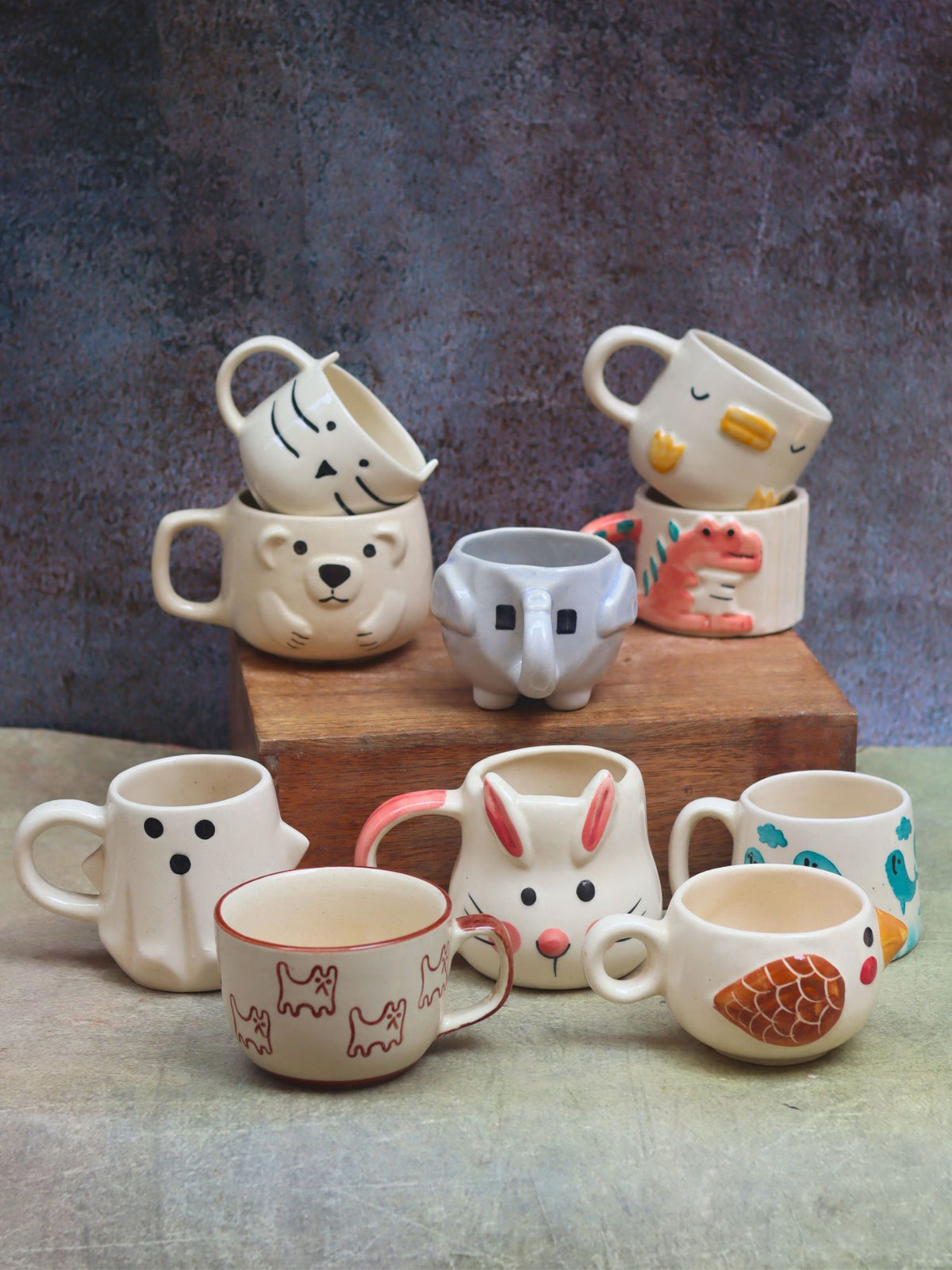 Set of 10 Mystic Animal Mugs (for the price of 7)