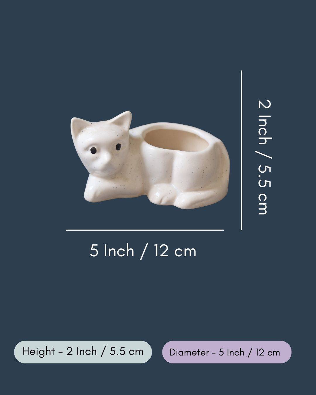 Cat Succulent Planter