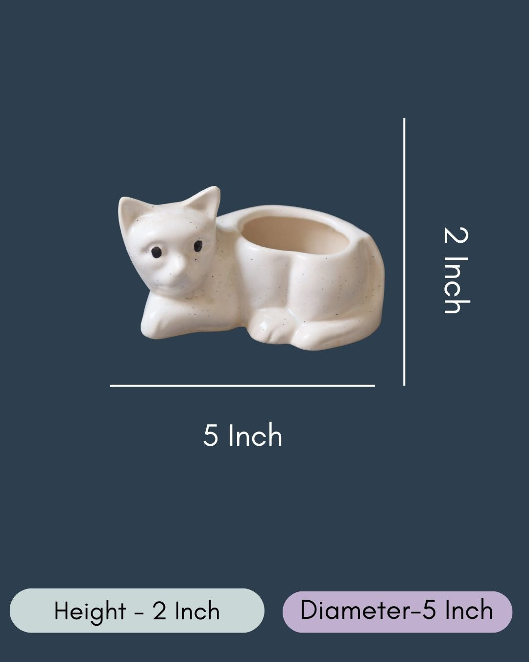 Cat Succulent Planter