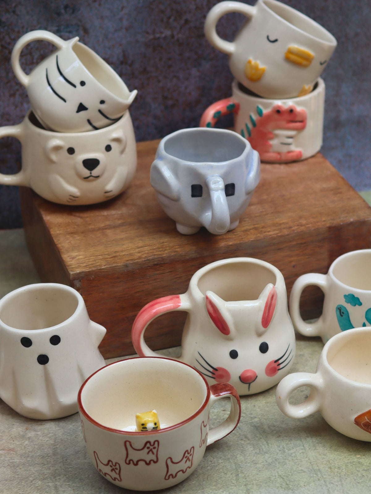 Set of 10 Mystic Animal Mugs (for the price of 7)