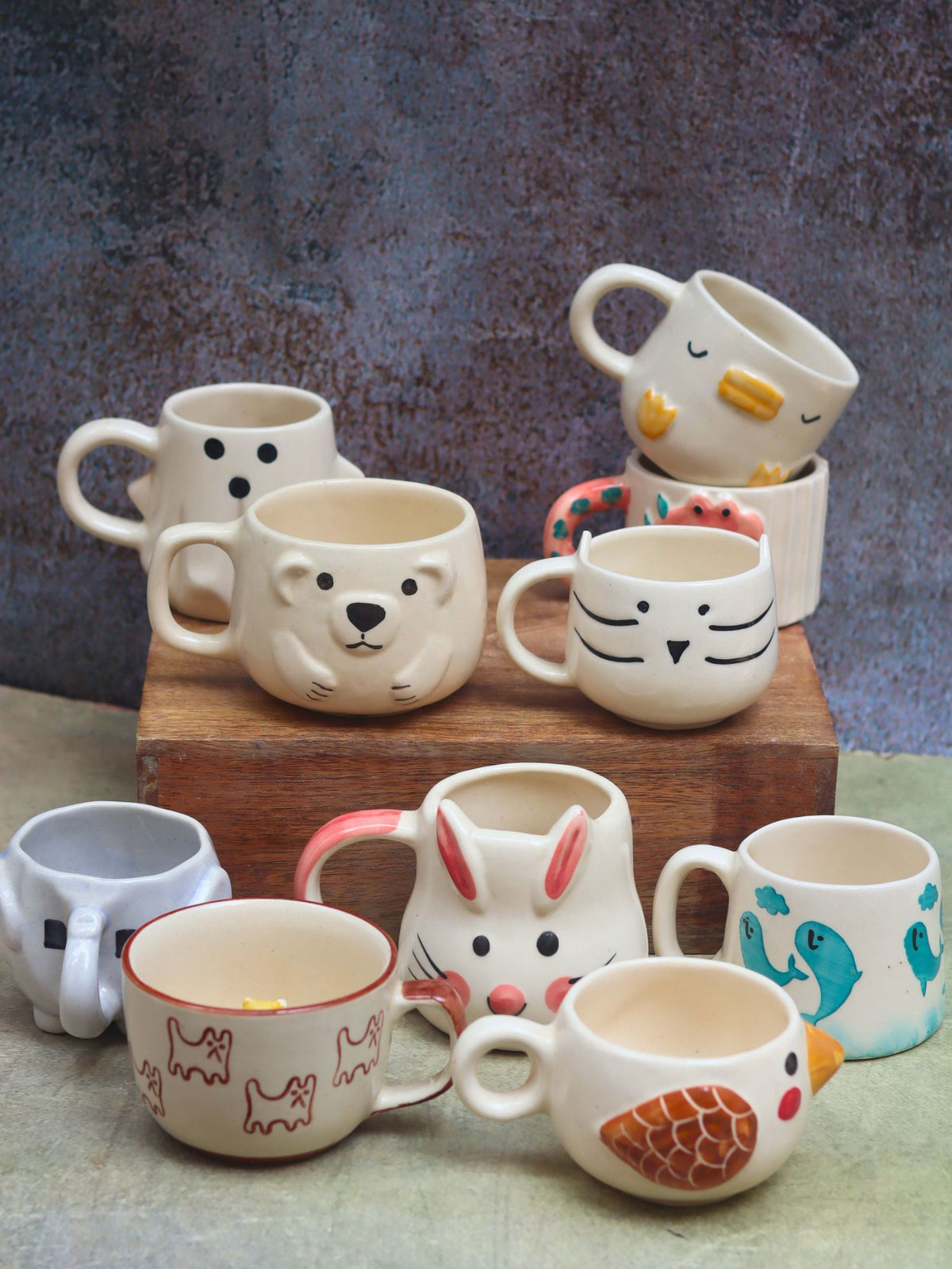 Set of 10 Mystic Animal Mugs (for the price of 7)