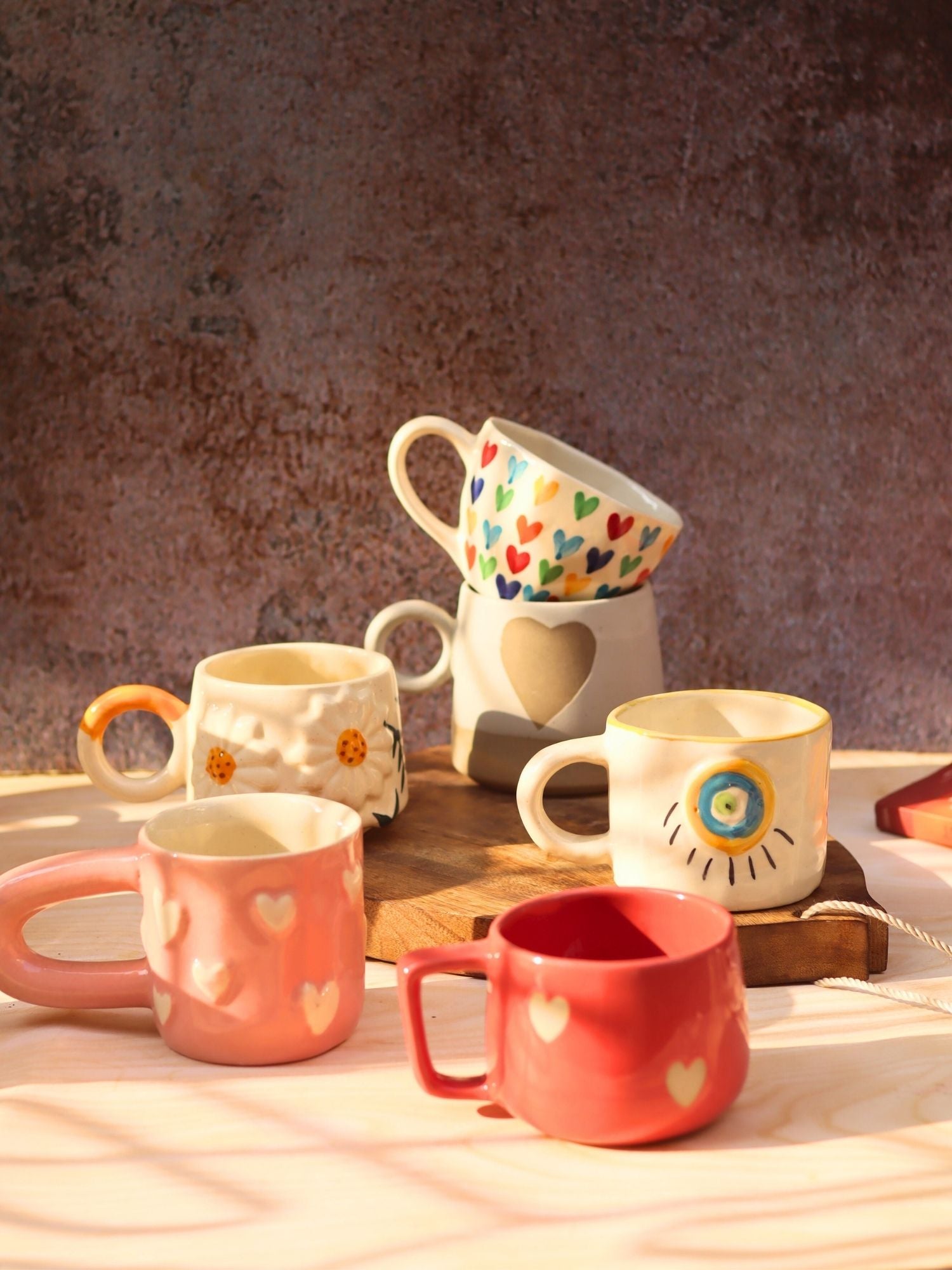 Set of 6 Berry & Bloom Love Mugs (for the price of 5)