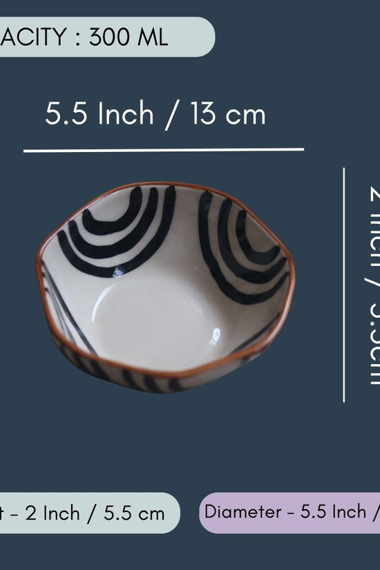 Mini Black Abstract Bowl