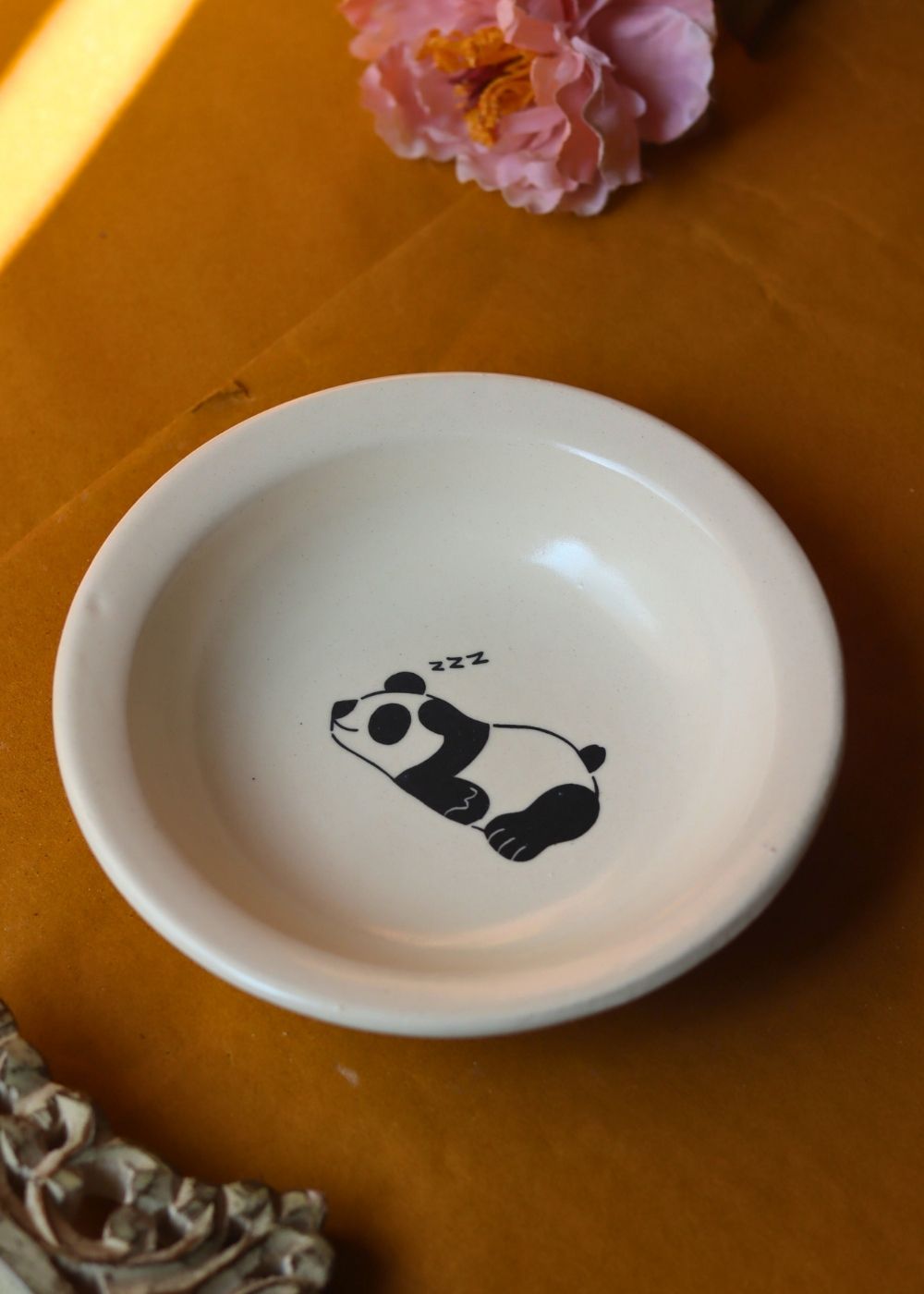 Panda pasta plate with premium quality material