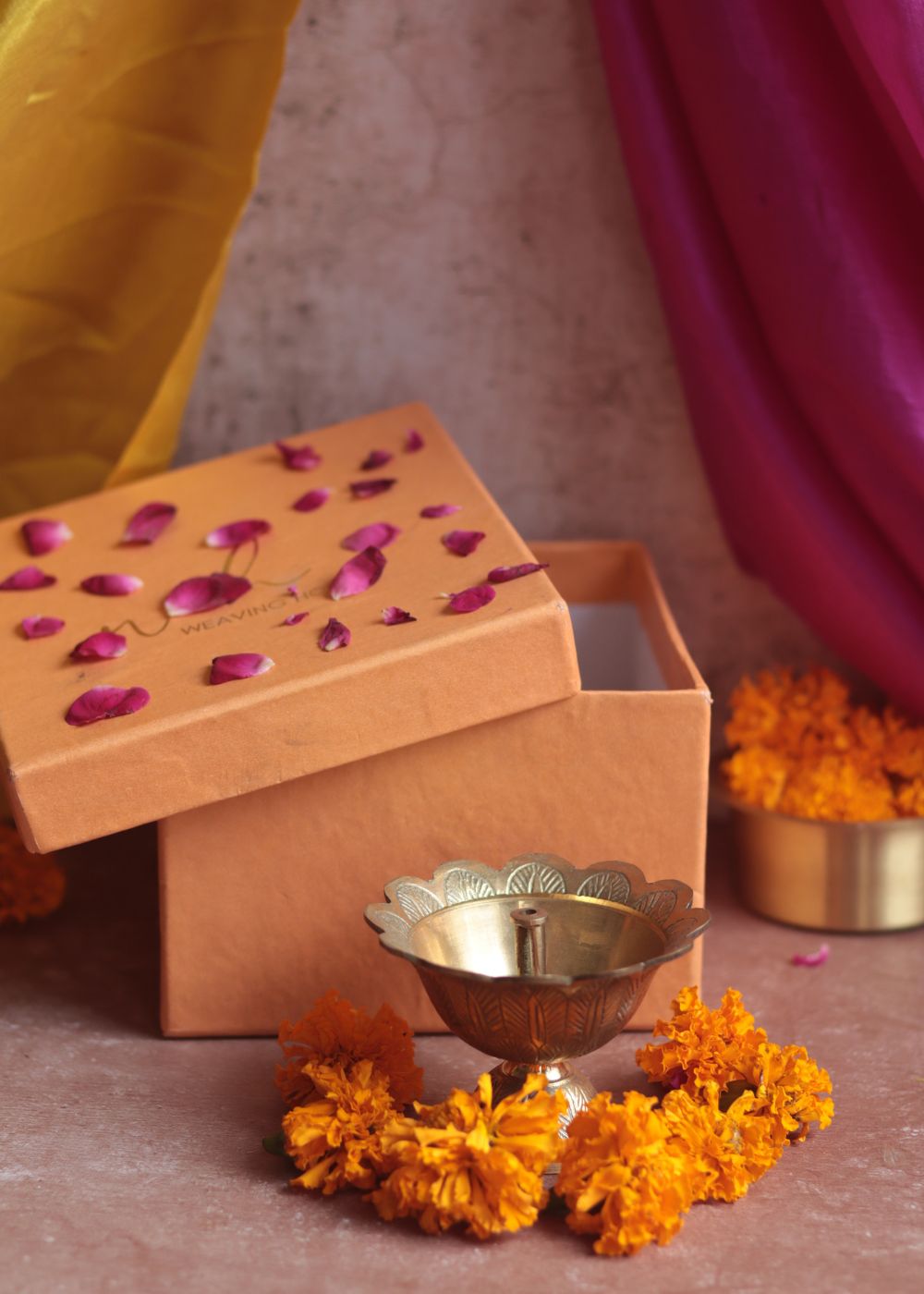 handmade Swarn Deep Diya Diwali Gift Box