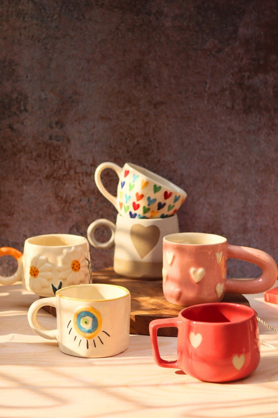 Set of 6 Berry & Bloom Love Mugs (for the price of 5)