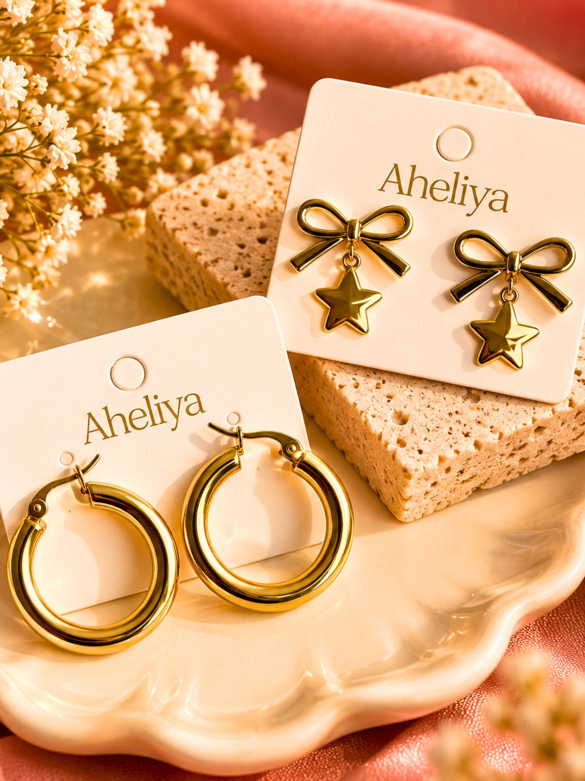 Set of 2 - Starry Bow & Everyday Hoops Combo