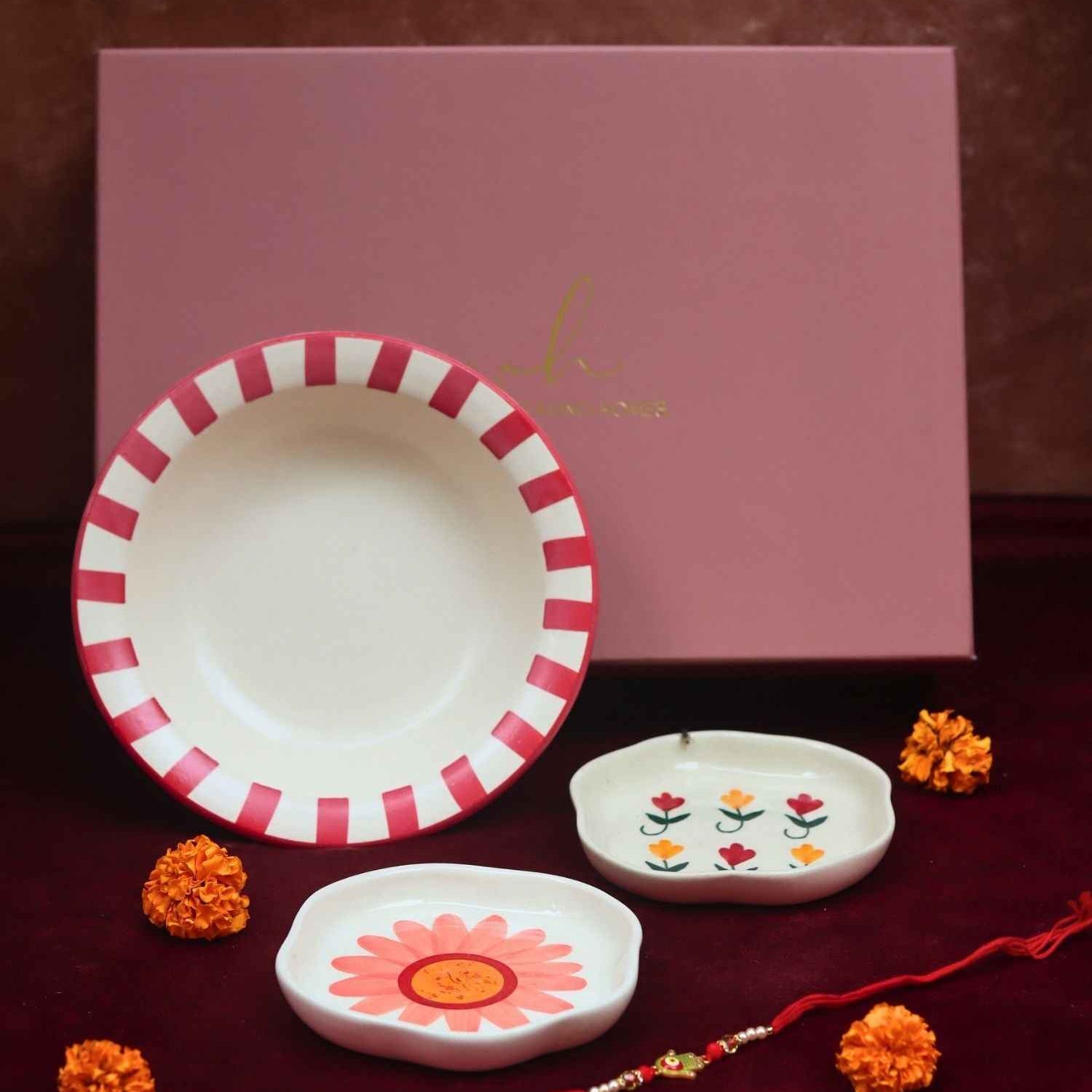 The Red Love Rakhi Gift Hamper