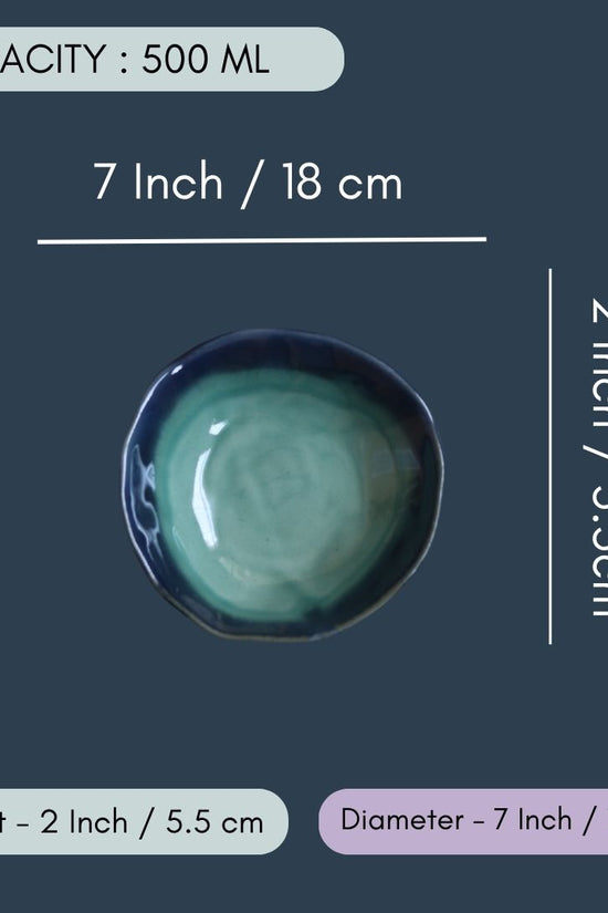 Handmoulded Bowl - Teal