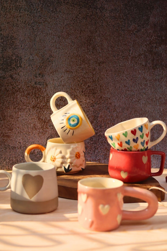 Set of 6 Berry & Bloom Love Mugs (for the price of 5)