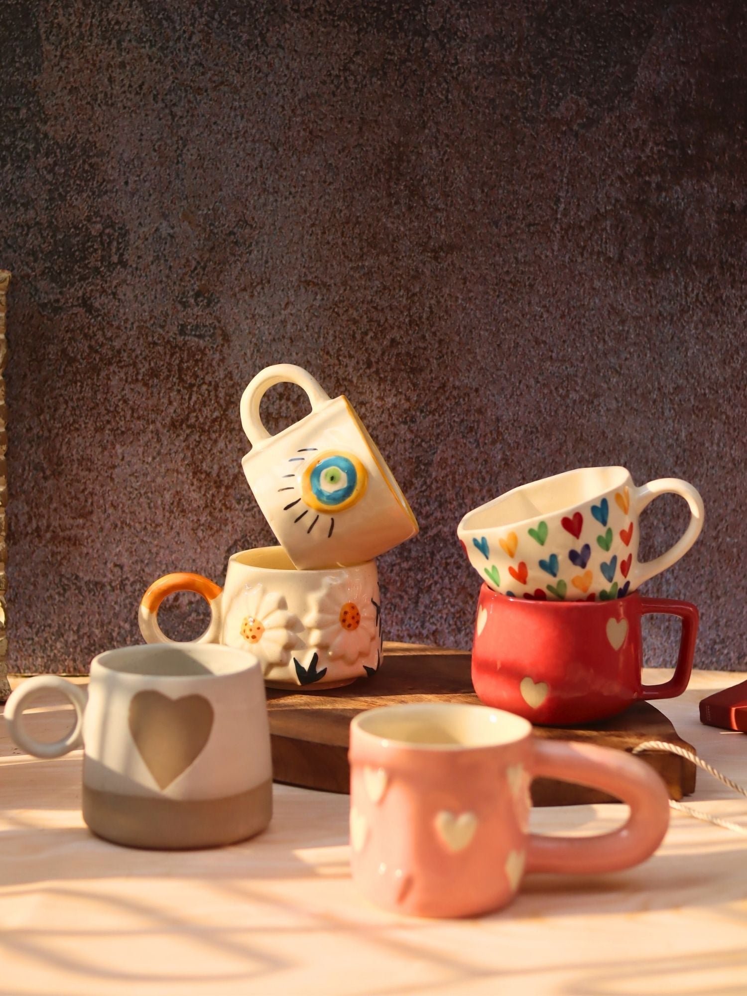 Set of 6 Berry & Bloom Love Mugs (for the price of 5)