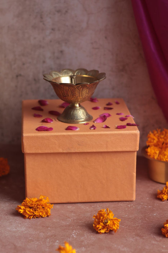 Swarn Deep Diya Diwali Gift Box made by brass