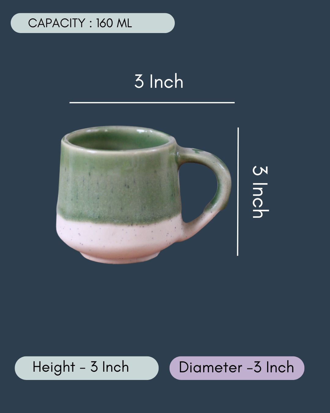 Green & White Chai Cup