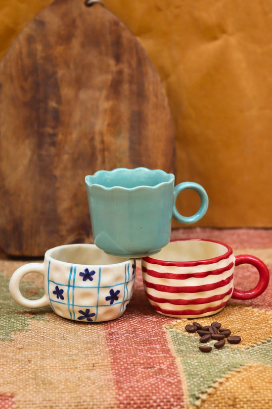 Handmade Set of 3 - Double Delight Mugs combo