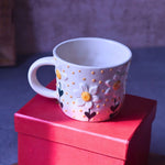 White Daisy Mug in a Gift Box with premium quality material