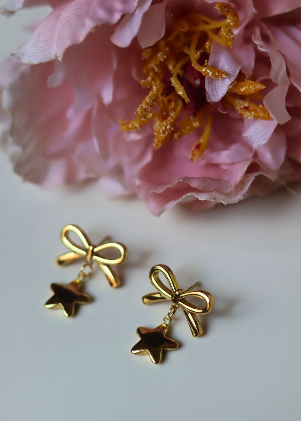 Waterproof Starry Bow Earrings