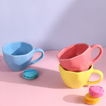 ceramic mugs in many colors