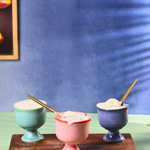 handmade ice cream goblet