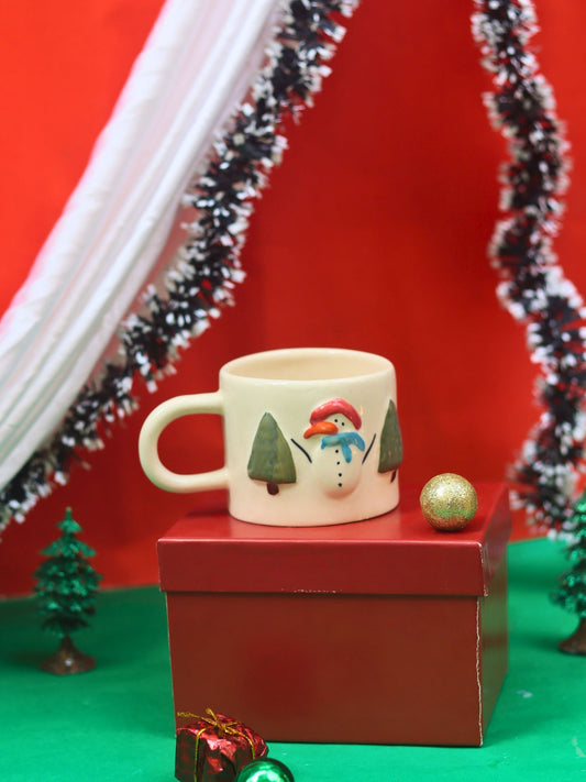 Merry Morning Magnet  Mug in a Gift Box made by ceramic
